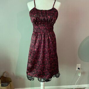 Pink and Black Girls Dress